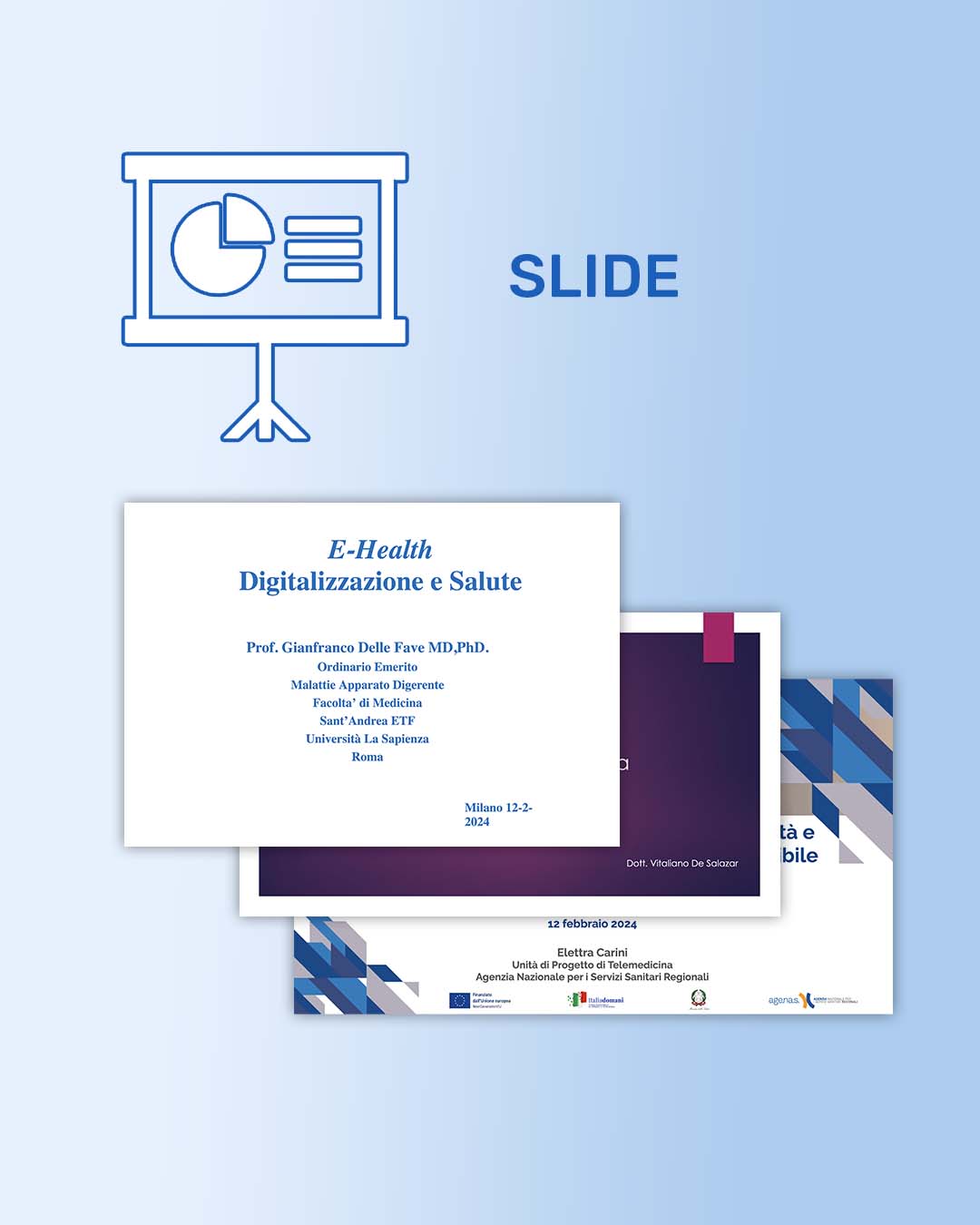 Interventi slide evento E Health